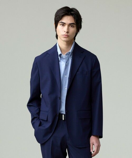 J.PRESS / ジェイプレス テーラードジャケット | 品格とゆとりの調和【盛夏対応 / 洗える】リラックスセットアップ ジャケット(ネイビー系)