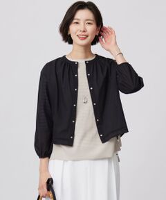 J.PRESS / ジェイプレス カットソー | 【洗える】シアー カーディガン