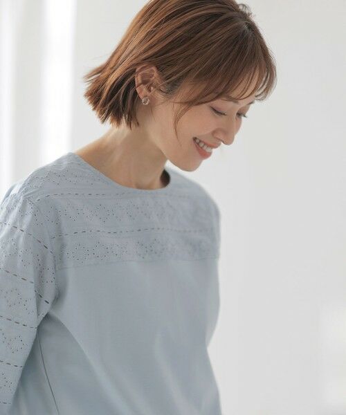 J.PRESS / ジェイプレス カットソー | 【洗える】スムースジャージー 刺繍 カットソー | 詳細9