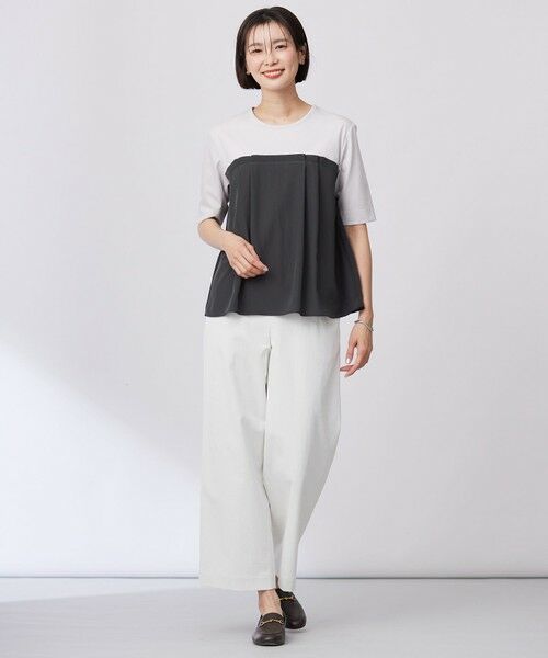 J.PRESS / ジェイプレス カットソー | 【洗える】ドッキングジャージー ビスチェライク プルオーバー | 詳細14