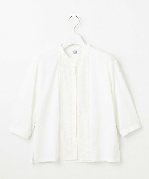 J.PRESS / ジェイプレス カットソー | 【洗える】エンブロシャツジャージー ブラウスライク カットソー | 詳細3