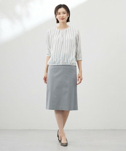 J.PRESS / ジェイプレス カットソー | 【洗える】ランダムストライプ シアー プルオーバー カットソー | 詳細8