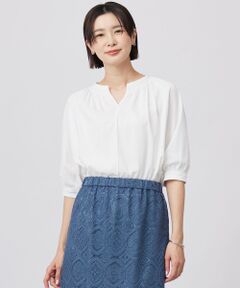 J.PRESS / ジェイプレス カットソー | 【洗える】トリコットバイオ シャーリング カットソー