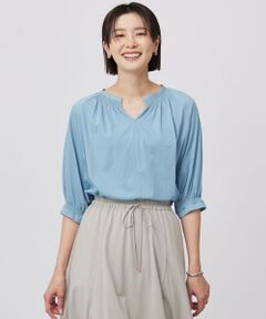 J.PRESS / ジェイプレス カットソー | 【洗える】トリコットバイオ シャーリング カットソー