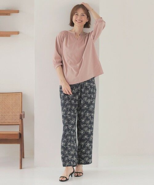 J.PRESS / ジェイプレス カットソー | 【洗える】トリコットバイオ シャーリング カットソー | 詳細3