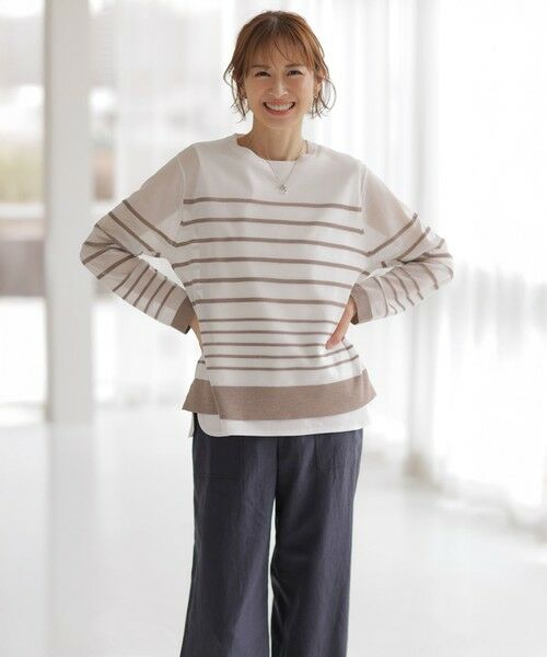 J.PRESS / ジェイプレス カットソー | 【洗える】スムースジャージー ノースリーブ カットソー | 詳細4