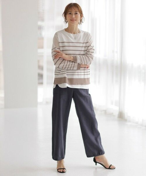 J.PRESS / ジェイプレス カットソー | 【洗える】スムースジャージー ノースリーブ カットソー | 詳細5