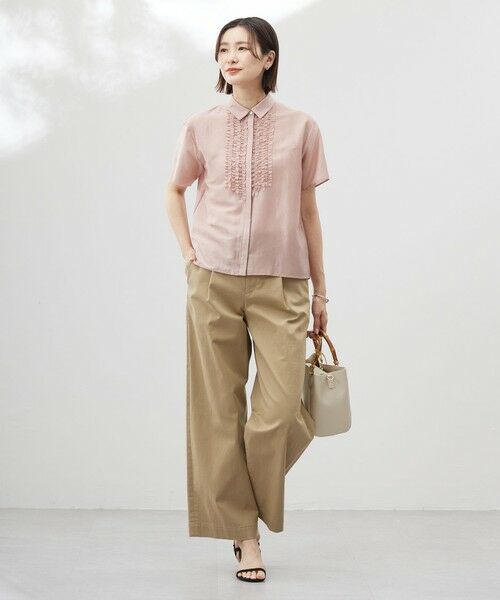 J.PRESS / ジェイプレス カットソー | 【洗える】フリルジャージー ブラウスライク カットソー | 詳細2