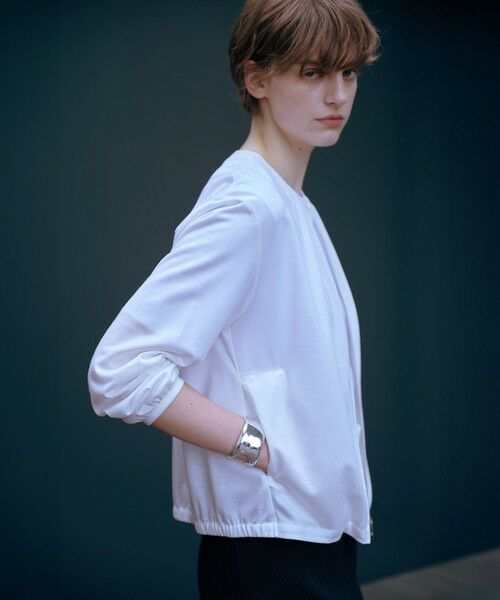 J.PRESS / ジェイプレス カットソー | 【接触冷感・洗える】シアー ブルゾン | 詳細1