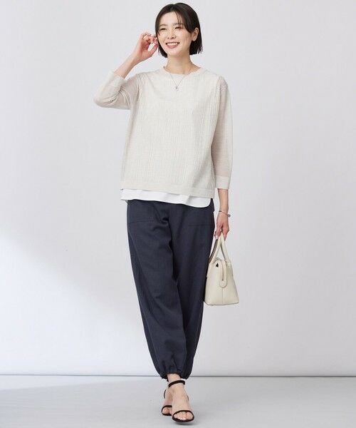 J.PRESS / ジェイプレス ニット・セーター | 【WEB限定カラーあり・洗える】Vis/Peスパーク シアー ニット | 詳細5