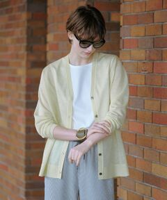 J.PRESS / ジェイプレス カーディガン・ボレロ | 【WEB限定カラーあり・洗える】Vis/Peスパーク ニット カーディガン