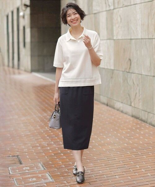 J.PRESS / ジェイプレス ニット・セーター | 【洗える】COTTON POLYESTER ニットポロ | 詳細2