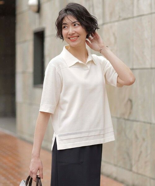 新品未使用J.PRESS DRY COTTON ニットポロ 原価17930円 セール】 【洗える】DRY COTTON ニットポロ （ポロシャツ）｜J