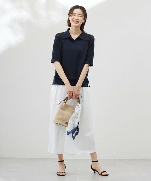 セール】 【洗える】COTTON POLYESTER ニットポロ （ニット