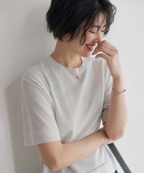 J.PRESS / ジェイプレス ニット・セーター | 【洗える・抗菌防臭】LUREX ラメ ニットT | 詳細1