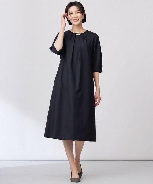 J.PRESS / ジェイプレス ロング・マキシ丈ワンピース | 【洗える・UV加工・吸水速乾】OXIJEWELストレッチ ワンピース | 詳細2