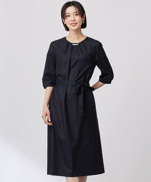 J.PRESS/ジェイプレス 【洗える・UV加工・吸水速乾】OXIJEWELストレッチ ワンピース ネイビー系 11 J.PRESS/ジェイプレス 【洗える・UV加工・吸水速乾】OXIJEWELストレッチ ワンピース ネイビー系 11