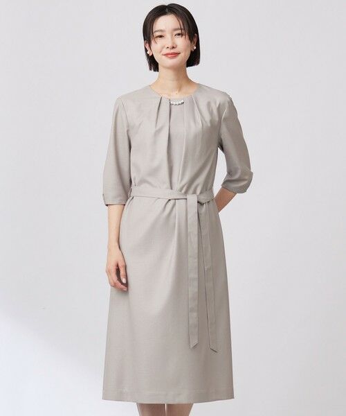 J.PRESS/ジェイプレス 【洗える・UV加工・吸水速乾】OXIJEWELストレッチ ワンピース ベージュ系 11 J.PRESS/ジェイプレス 【洗える・UV加工・吸水速乾】OXIJEWELストレッチ ワンピース ベージュ系 11