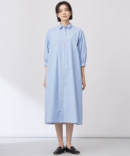 J.PRESS / ジェイプレス ミニ丈・ひざ丈ワンピース | 【洗える・接触冷感・UVケア】エステネージュ シャツ ワンピース | 詳細5