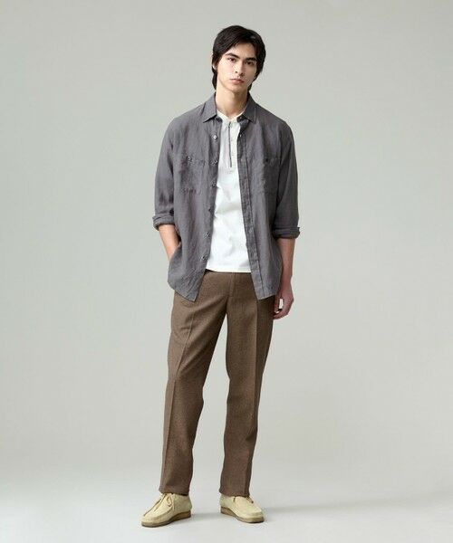 J.PRESS / ジェイプレス スラックス・ドレスパンツ | 【ウォッシャブル可】コンフォートストレッチリネン スラックス | 詳細8