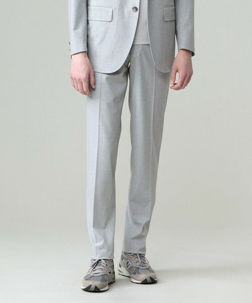 J.PRESS/ジェイプレス 品格とゆとりの調和【盛夏対応 / 洗える】リラックスセットアップ パンツ ライトグレー系 86 J.PRESS/ジェイプレス 品格とゆとりの調和【盛夏対応 / 洗える】リラックスセットアップ パンツ ライトグレー系 86