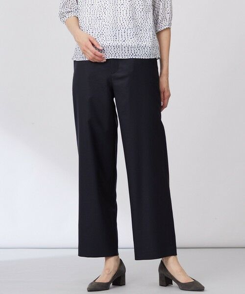 J.PRESS/ジェイプレス 【セットアップ対応・洗える・UV加工・吸水速乾】OXIJEWELストレッチ ストレート パンツ ネイビー系 11 J.PRESS/ジェイプレス 【セットアップ対応・洗える・UV加工・吸水速乾】OXIJEWELストレッチ ストレート パンツ ネイビー系 11