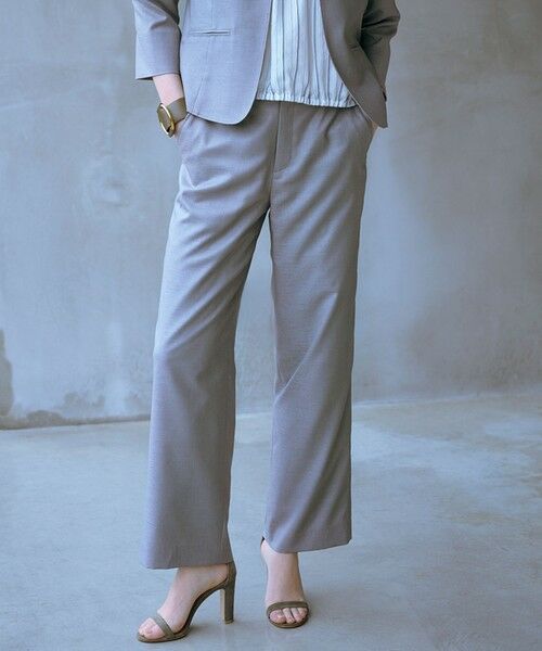 J.PRESS/ジェイプレス 【セットアップ対応・洗える・UV加工・吸水速乾】OXIJEWELストレッチ ストレート パンツ グレー系 11 J.PRESS/ジェイプレス 【セットアップ対応・洗える・UV加工・吸水速乾】OXIJEWELストレッチ ストレート パンツ グレー系 11