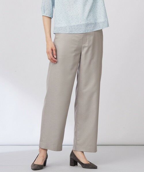 J.PRESS/ジェイプレス 【セットアップ対応・洗える・UV加工・吸水速乾】OXIJEWELストレッチ ストレート パンツ ベージュ系 11 J.PRESS/ジェイプレス 【セットアップ対応・洗える・UV加工・吸水速乾】OXIJEWELストレッチ ストレート パンツ ベージュ系 11