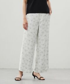J.PRESS / ジェイプレス その他パンツ | 【洗える】ラインフラワープリント ワイドパンツ