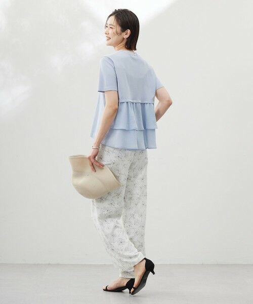 J.PRESS / ジェイプレス その他パンツ | 【洗える】ラインフラワープリント ワイドパンツ | 詳細6