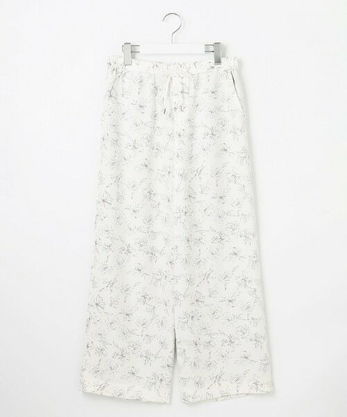 J.PRESS / ジェイプレス その他パンツ | 【洗える】ラインフラワープリント ワイドパンツ | 詳細7