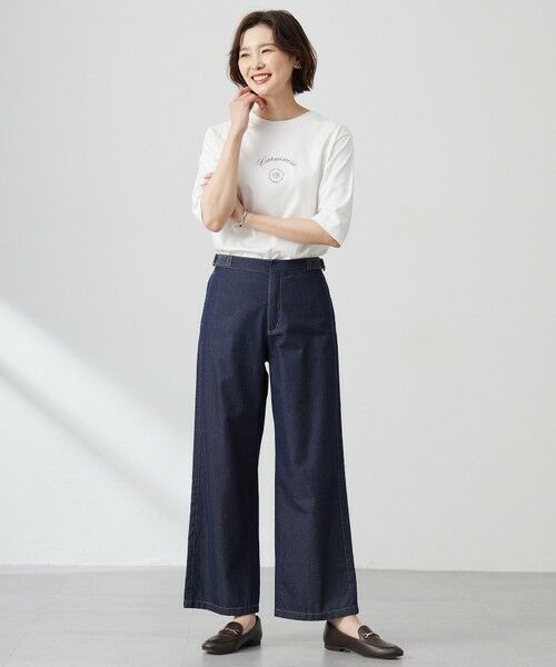 J.PRESS / ジェイプレス デニムパンツ | 【洗える】5ozバージラコンパクト デニム セミワイドパンツ | 詳細21