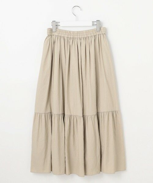 J.PRESS / ジェイプレス ミニ・ひざ丈スカート | 【洗える】シャンブレーツイル ティアード スカート | 詳細8