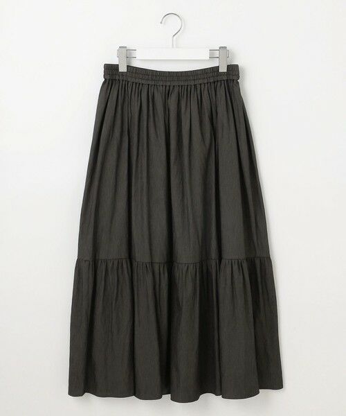 J.PRESS / ジェイプレス ミニ・ひざ丈スカート | 【洗える】シャンブレーツイル ティアード スカート | 詳細18