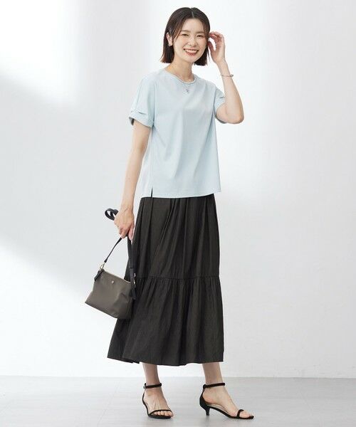 J.PRESS / ジェイプレス ミニ・ひざ丈スカート | 【洗える】シャンブレーツイル ティアード スカート | 詳細16