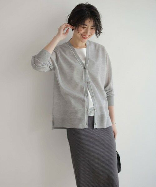 J.PRESS / ジェイプレス ミニ・ひざ丈スカート | 【洗える】リブ ナロー スカート | 詳細1