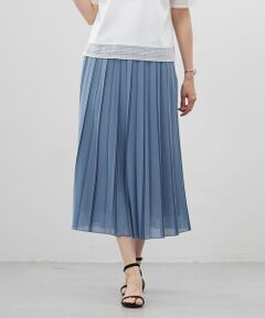 J.PRESS / ジェイプレス ロング・マキシ丈スカート | 【洗える】シアータフタ プリーツ スカート