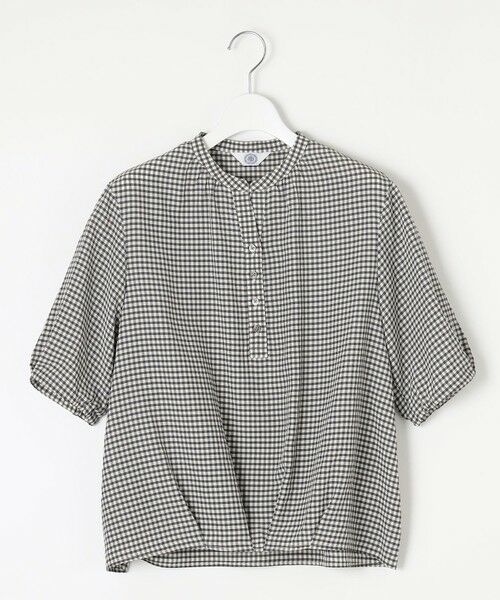 J.PRESS / ジェイプレス シャツ・ブラウス | 【洗える】アセVisギンガム バンドカラー ブラウス | 詳細2