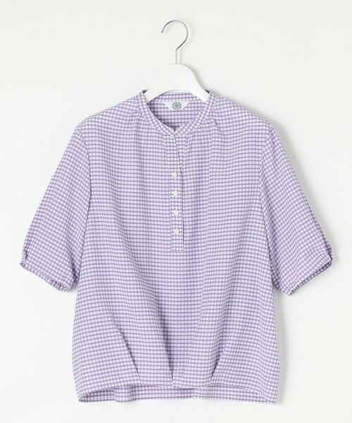 J.PRESS / ジェイプレス シャツ・ブラウス | 【洗える】アセVisギンガム バンドカラー ブラウス | 詳細15