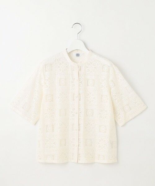 J.PRESS / ジェイプレス シャツ・ブラウス | 【洗える】モザイクレース ハーフスリーブ ブラウス | 詳細4