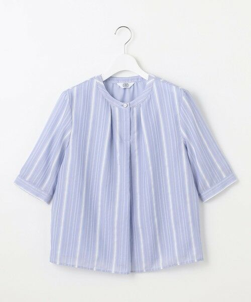 J.PRESS / ジェイプレス シャツ・ブラウス | 【洗える】SHEERストライプ クルーネック ブラウス | 詳細8