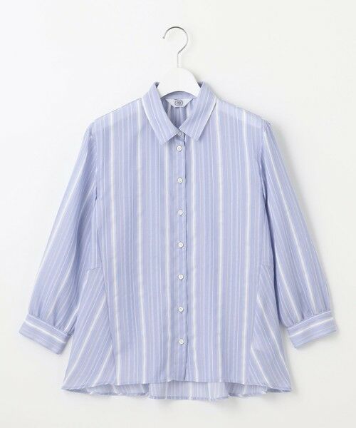 J.PRESS / ジェイプレス シャツ・ブラウス | 【洗える】SHEERストライプ ペプラム シャツ ブラウス | 詳細6