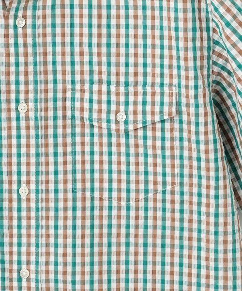 J.PRESS / ジェイプレス シャツ・ブラウス | 風が通るシアサッカーの清涼感【吸水速乾 / 高通気性】【クールマックス】サッカーギンガムチェック シャツ / B.D. | 詳細12