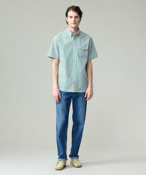 J.PRESS / ジェイプレス シャツ・ブラウス | 風が通るシアサッカーの清涼感【吸水速乾 / 高通気性】【クールマックス】サッカーギンガムチェック シャツ / B.D. | 詳細5