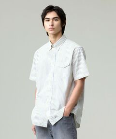 J.PRESS / ジェイプレス シャツ・ブラウス | 風が通るシアサッカーの清涼感【吸水速乾 / 高通気性】【クールマックス】サッカーストライプ シャツ / B.D.