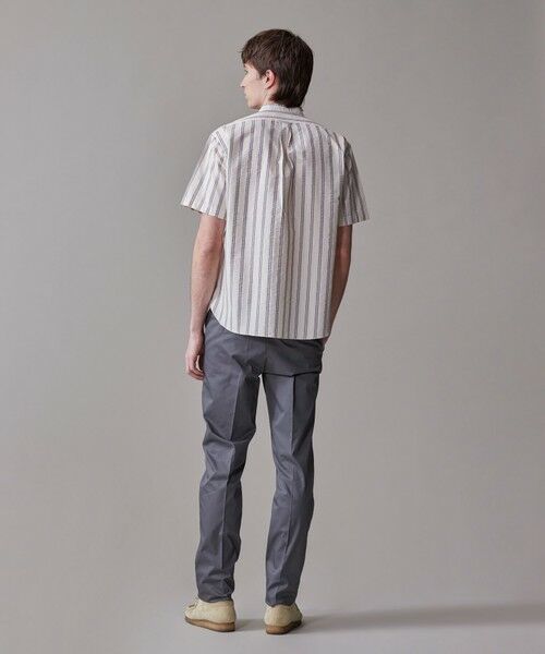 J.PRESS / ジェイプレス シャツ・ブラウス | 風が通るシアサッカーの清涼感【吸水速乾 / 高通気性】【クールマックス】サッカ−マルチストライプ シャツ / バンドカラー | 詳細4