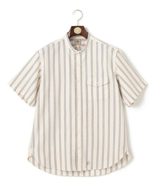 J.PRESS / ジェイプレス シャツ・ブラウス | 風が通るシアサッカーの清涼感【吸水速乾 / 高通気性】【クールマックス】サッカ−マルチストライプ シャツ / バンドカラー | 詳細5