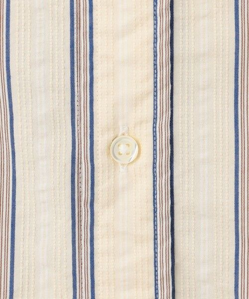 J.PRESS / ジェイプレス シャツ・ブラウス | 風が通るシアサッカーの清涼感【吸水速乾 / 高通気性】【クールマックス】サッカ−マルチストライプ シャツ / バンドカラー | 詳細11