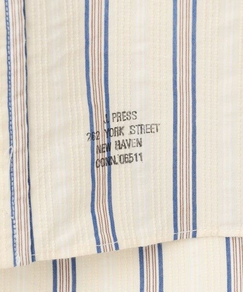 J.PRESS / ジェイプレス シャツ・ブラウス | 風が通るシアサッカーの清涼感【吸水速乾 / 高通気性】【クールマックス】サッカ−マルチストライプ シャツ / バンドカラー | 詳細12