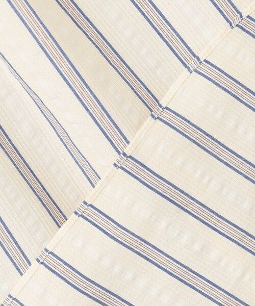 J.PRESS / ジェイプレス シャツ・ブラウス | 風が通るシアサッカーの清涼感【吸水速乾 / 高通気性】【クールマックス】サッカ−マルチストライプ シャツ / バンドカラー | 詳細13